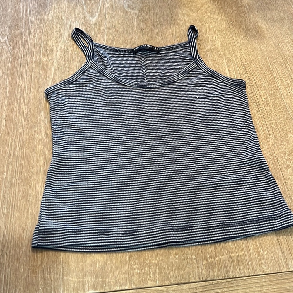 Brandy Melville navy and white stripe tank - one size
